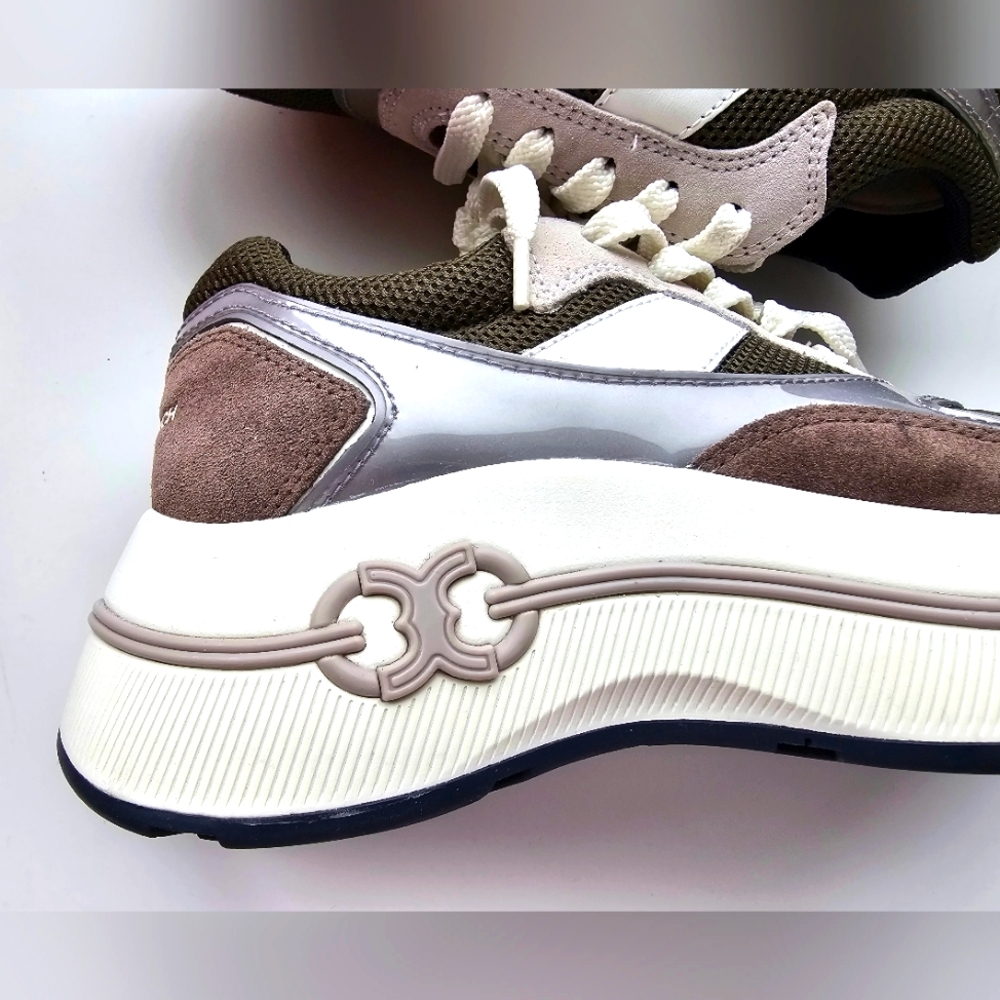 Tory Burch Gemini Platform Sneakers 5.5 w/Box - Picture 4 of 10